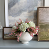 Green/Cream Hydrangea Stem 12"