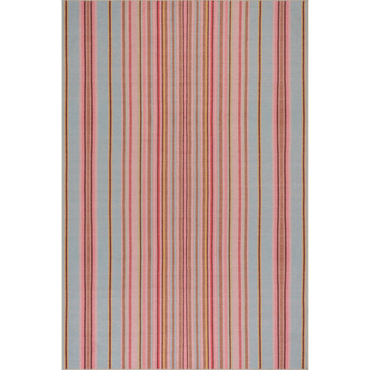 Jamaica Stripe Machine Washable Rug - Sky