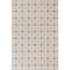 Elenica Peach Modern Plaid Machine Washable Rug