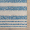 Vion Coastal Striped Machine Washable Rug - Blue