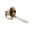 6″ Nautical Polished Brass Ship Bell w/Rope Clapper Handle Objects & Accents 