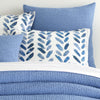 Bubble French Blue Matelasse Sham