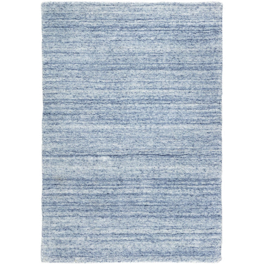 Nordic Blue Hand Loom Knotted Performance Rug