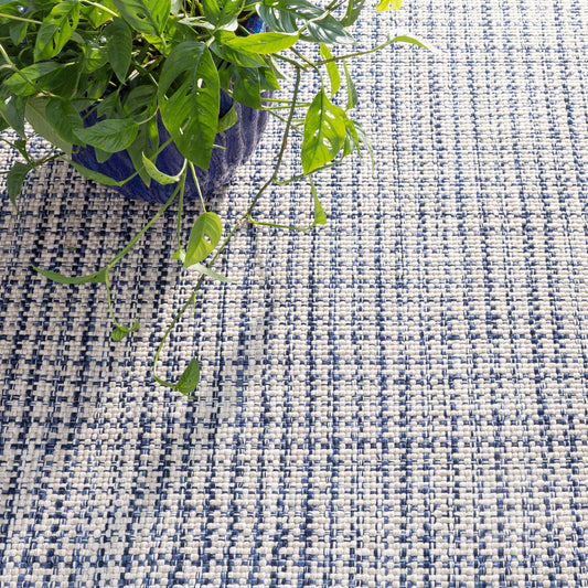 Journey Blue Handwoven Indoor/Outdoor Rug