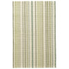 Oslo Stripe Green Handwoven Cotton Rug