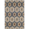 Stowe Hand Micro Hooked Wool Rug - Blue