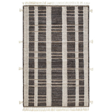 Tory Grey/Ivory Hand Knotted Wool Rug