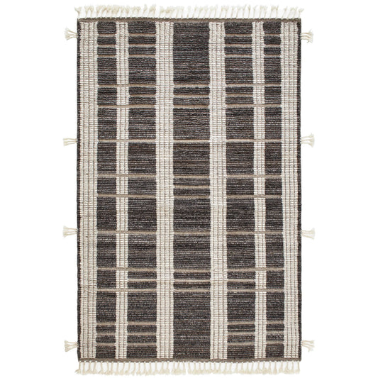 Tory Grey/Ivory Hand Knotted Wool Rug