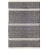 Malta Black/Ivory Handwoven Wool Rug