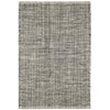 Marled Black Handwoven Cotton Rug