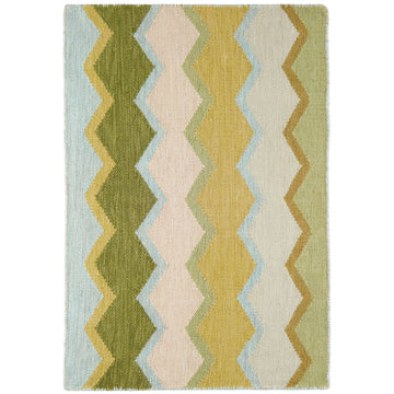 Safety Net Green Handwoven Indoor/Outdoor Rug