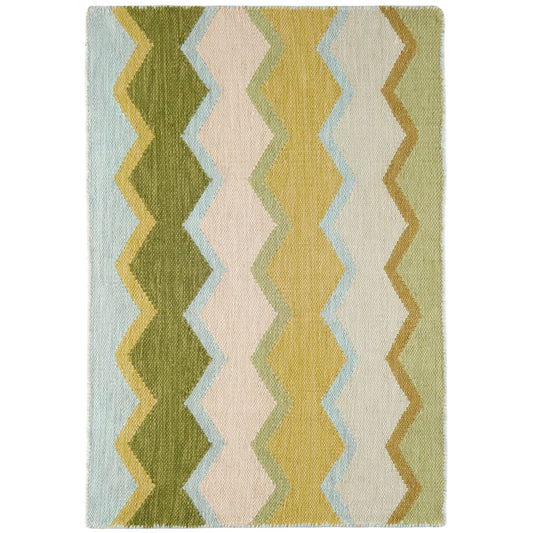 Safety Net Green Handwoven Indoor/Outdoor Rug