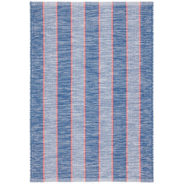 Hillsgrove Stripe Denim Handwoven Cotton Rug