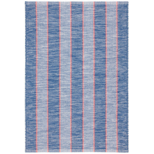 Hillsgrove Stripe Denim Handwoven Cotton Rug