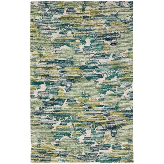 Ladycross Green Hand Hooked Wool Rug
