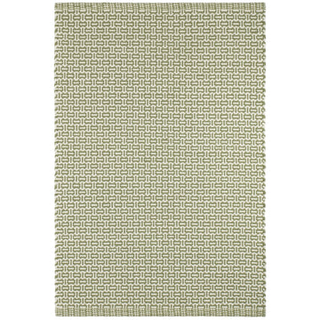 Miss Muffet Olive Handwoven Cotton Rug