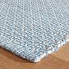 Miss Muffet French Blue Handwoven Cotton Rug