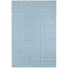 Miss Muffet French Blue Handwoven Cotton Rug