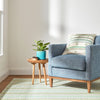Long Slade Teal Handwoven Cotton Rug