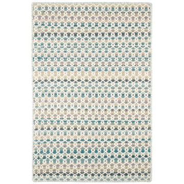 Poppy Blue Handwoven Wool Rug