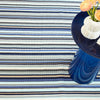 Westbrook Stripe Blue Handwoven Indoor/Outdoor Rug