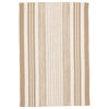 Quincy Stripe Khaki Handwoven Indoor/Outdoor Rug