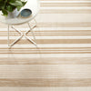 Quincy Stripe Khaki Handwoven Indoor/Outdoor Rug