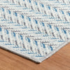 Lowell Blue Machine Washable Rug