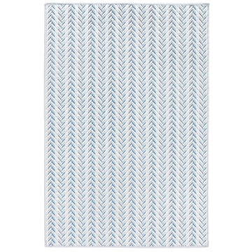 Lowell Blue Machine Washable Rug