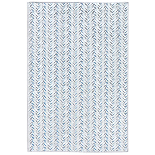 Lowell Blue Machine Washable Rug