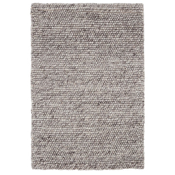 Niels Grey Handwoven Wool/Viscose Rug