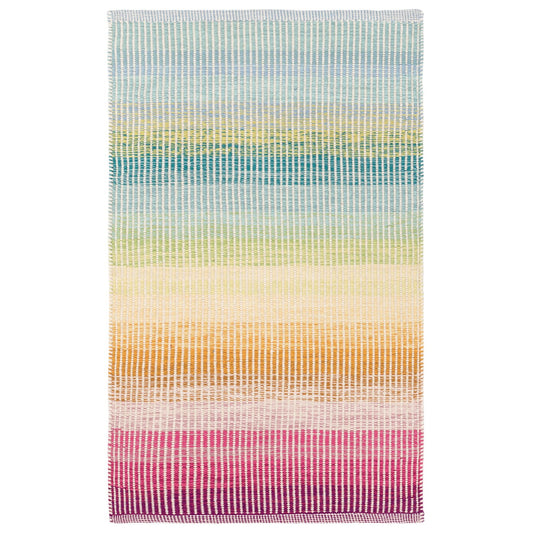 Watercolor Horizon Handwoven Cotton Rug - Multi