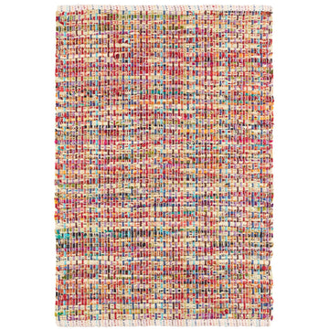 Vista Chindi Handwoven Cotton Rug - Multi