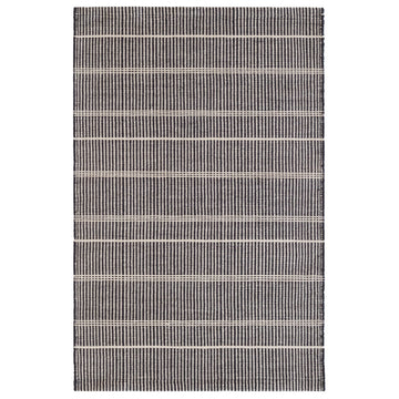 Samson Black Handwoven Indoor/Outdoor Rug
