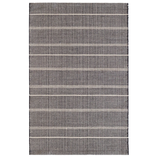 Samson Black Handwoven Indoor/Outdoor Rug