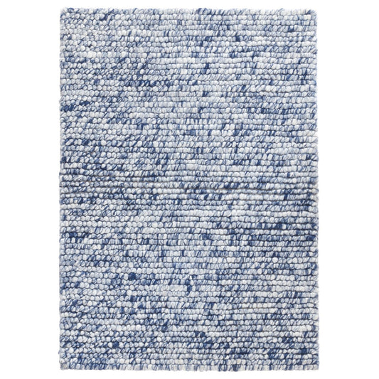 Niels Navy Handwoven Wool/Viscose Rug
