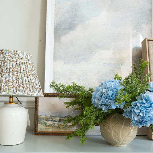 Blue Hydrangea Stem 12"