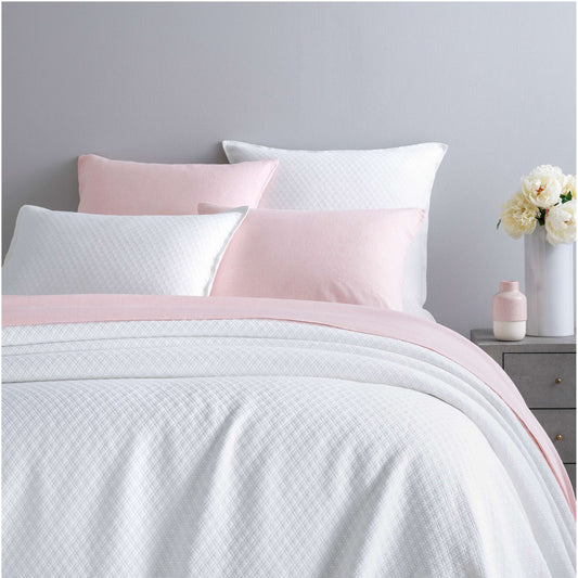 Diamond White Matelasse Coverlet