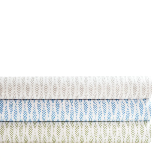 Feather Ogee Sage Pillowcases