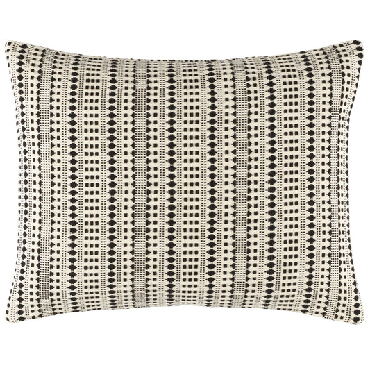 Fira Jacquard Black Coverlet Sham