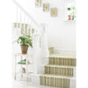Oslo Stripe Green Handwoven Cotton Rug