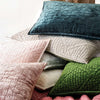 Matte Velvet Juniper Quilted Sham