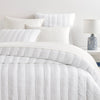 Monet White Quilted Sham
