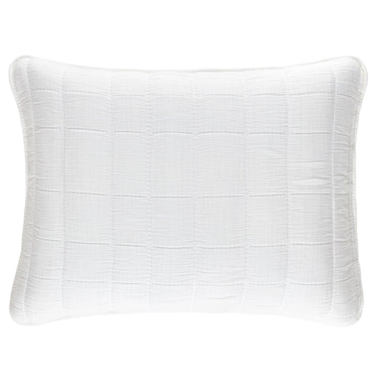 Monet White Quilted Sham
