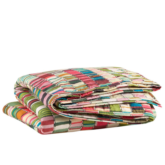 Penelope Stripe Multi Coverlet