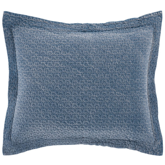 Hawley Indigo Matelasse Sham