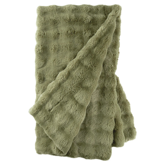 Fab Faux Olive Throw