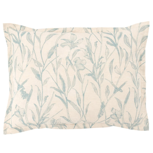 Margot Linen Pewter Blue Sham