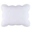 Power Shake Scallop White Quilted Sham