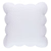 Power Shake Scallop White Quilted Sham